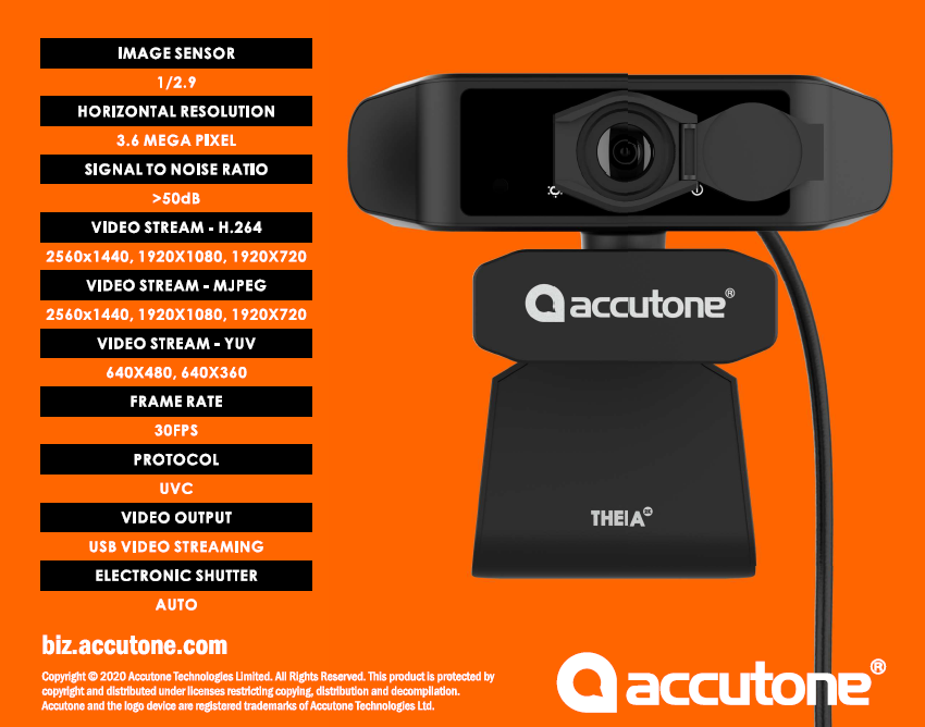 Webcam ACCUTONE THEIA-2K - oferta